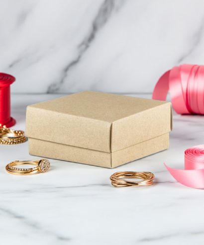 Κουτί Μπιζού Kraft με Κοσμήματα Χάρτινο κουτί μπιζού kraft με κοσμήματα - ιδανικό για συσκευασία κοσμημάτων και μπιζού
