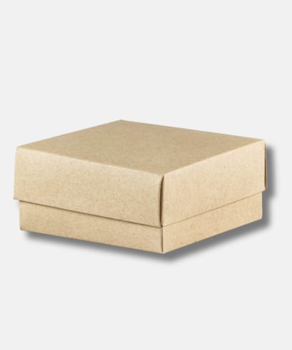 Χάρτινο κουτί μπιζού kraft σε φυσικό καφέ χρώμα, ιδανικό για κοσμήματα, χειροποίητα δώρα και τουριστικά είδη
