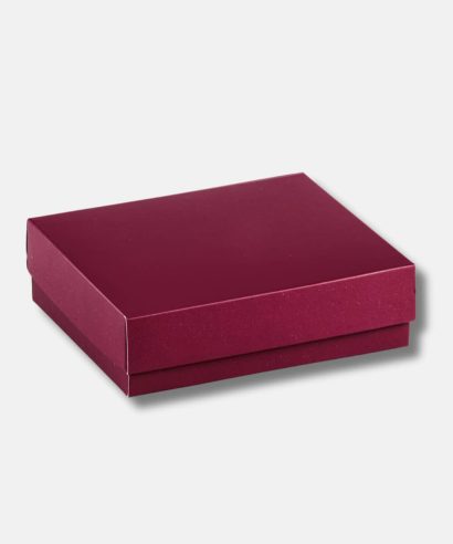 Χάρτινο κουτί μπιζού Ματ Βουργουνδίας – Ιδανικό για μπιζού, μπομπονιέρες, τουριστικά ενθύμια, εκκλησιαστικά και γιορτινά δώρα