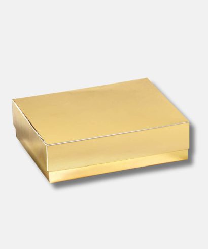 Χάρτινο κουτί μπιζού χρυσό με gloss πλαστικοποίηση – Ιδανικό για κοσμήματα, εταιρικά και Χριστουγεννιάτικα δώρα